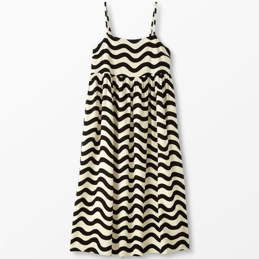 Hanna Andersson Black and White Wave Dress - Women’s